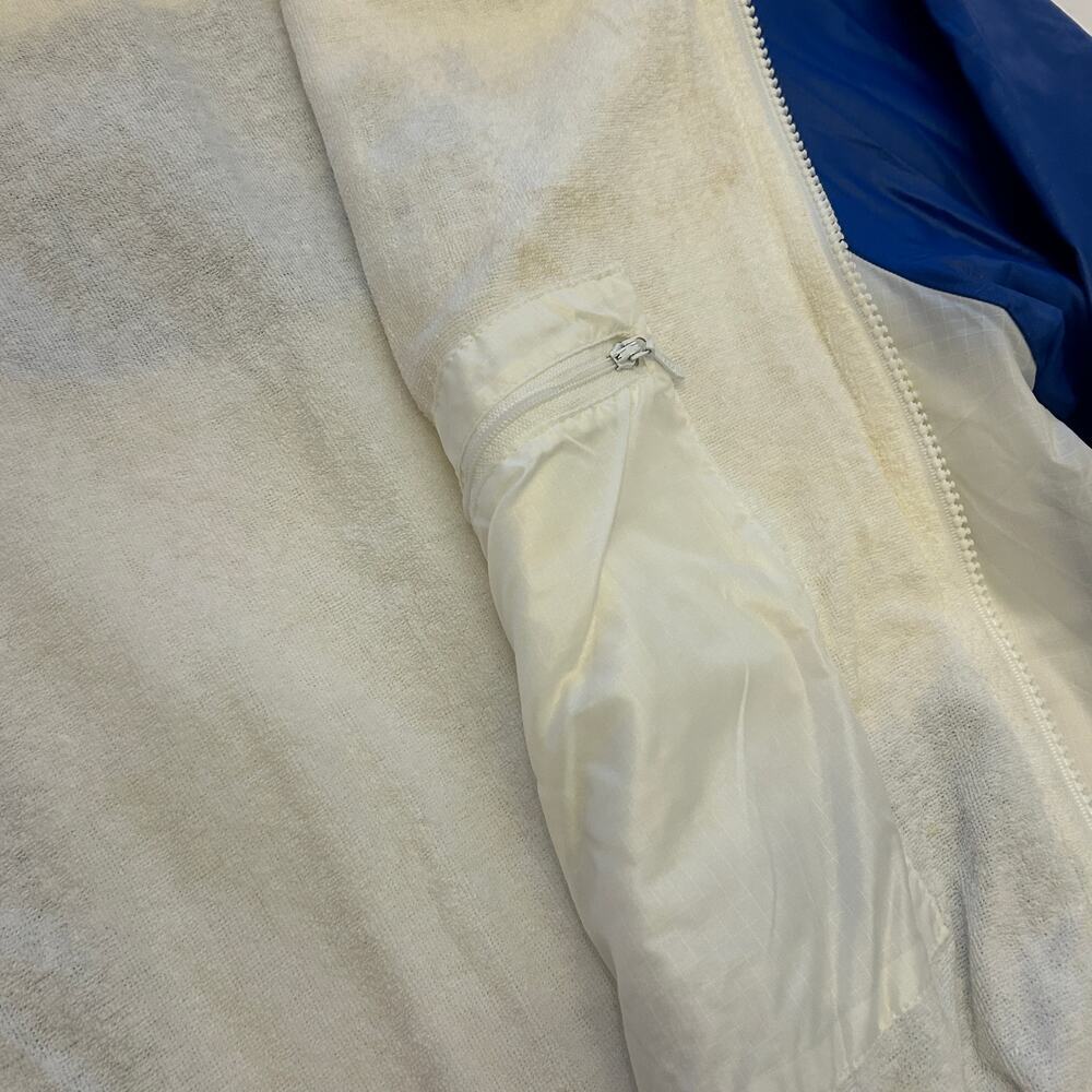 Vintage 90s Passport to Fitness Windbreaker Jacket | XL | Blue & White - Picture 5 of 12